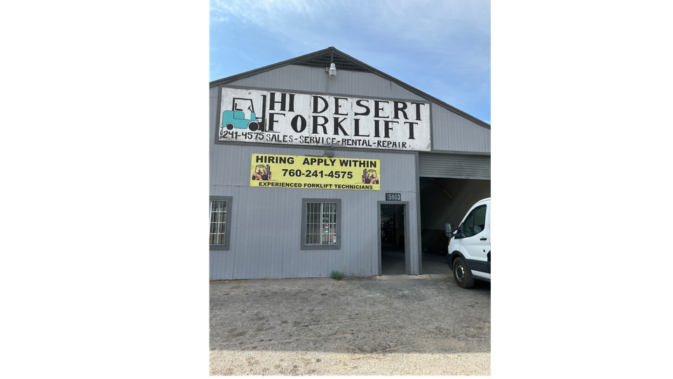 Image of Hi Desert Forklift Service Front of Shop