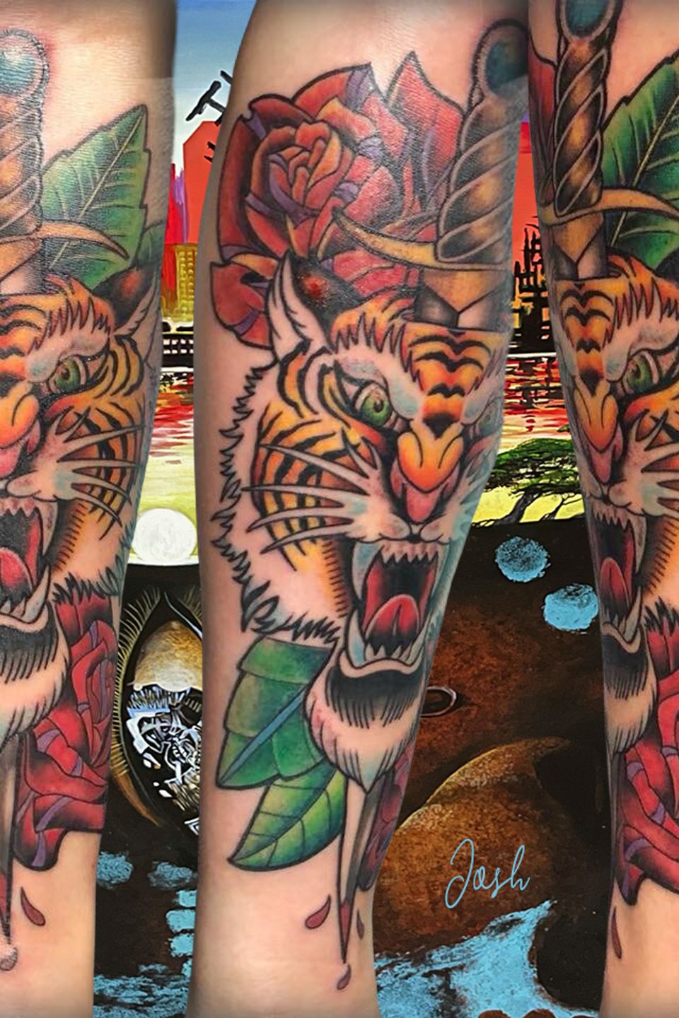 Josh neotraditional tiger