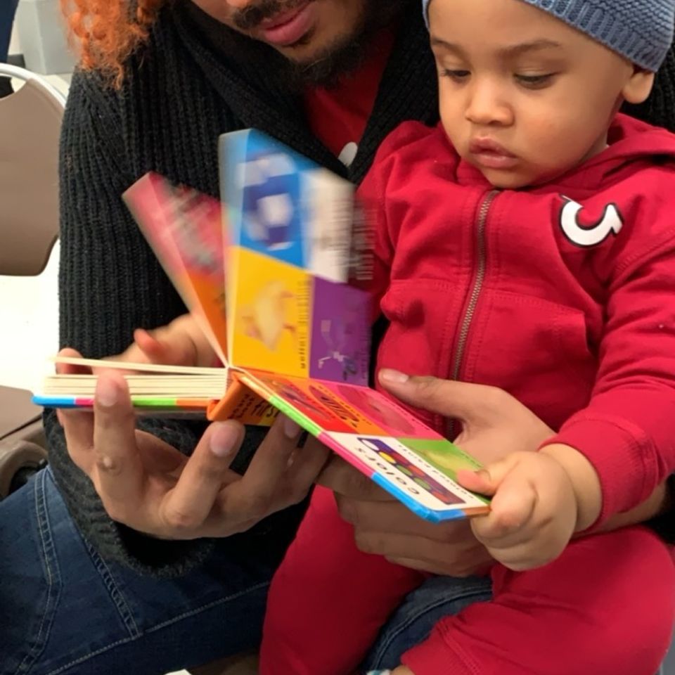 Parent and child reading