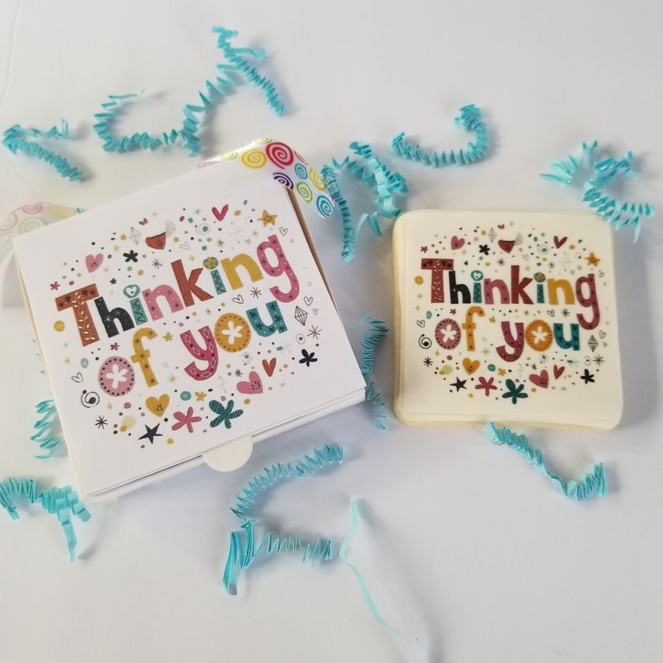 Thinking of you cookie card