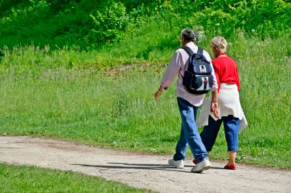 Couple walking