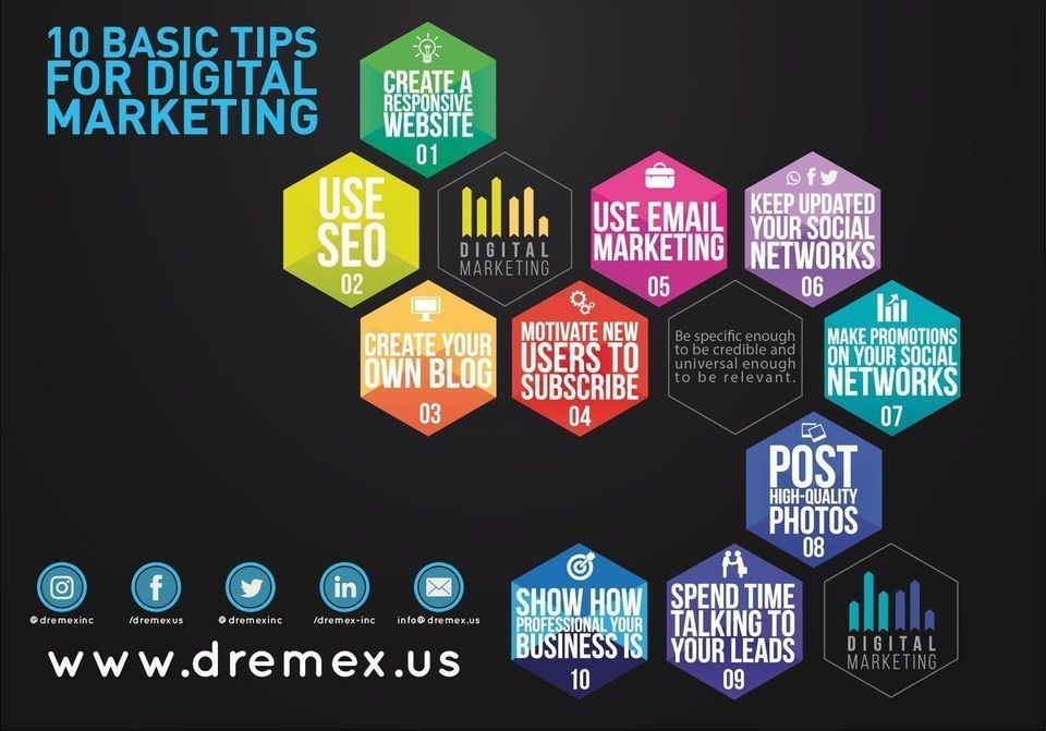 What are 10 basic tips for digitalmarketing  infographic 