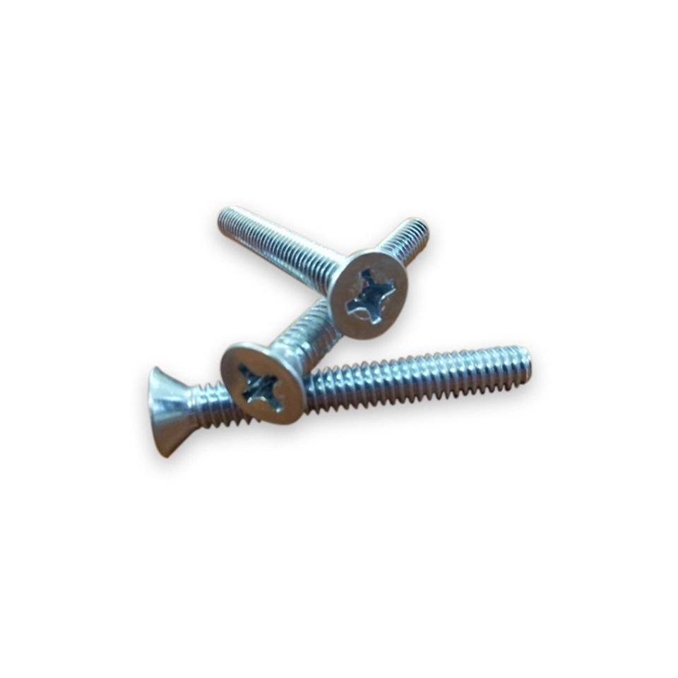 Flat head machine screws