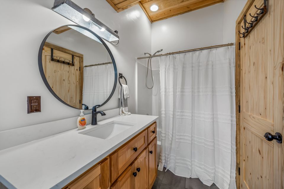 Forever upstairs bedroom bathroom