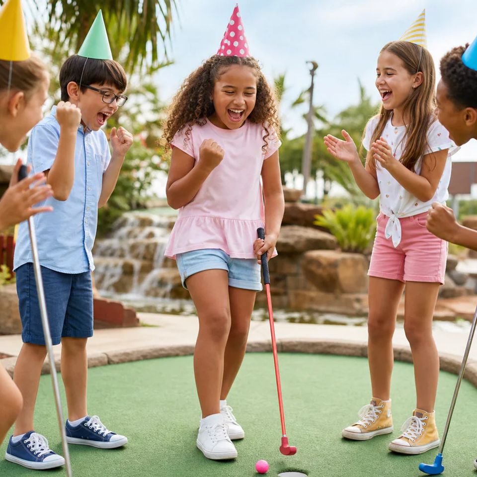 Mini Golf kids birthday party