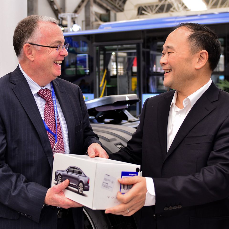 Dolan and geely chairman li shufu