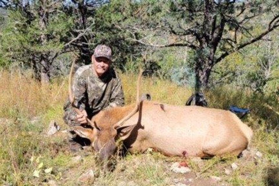 Phillip with his first bull 2021