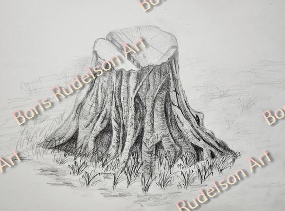 Pencil. Stump