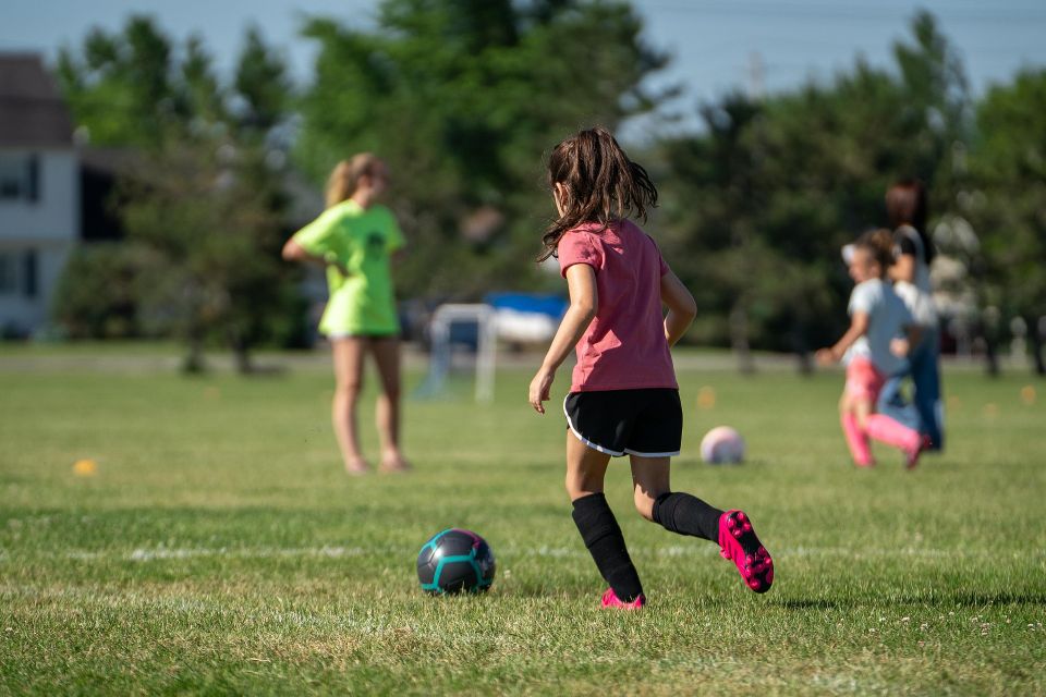 Youth athletes in soccer developing speed and agility in Houston, Texas