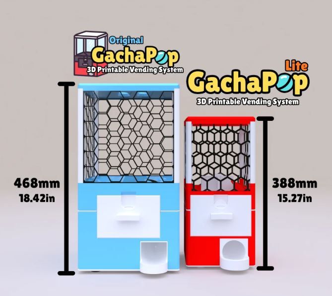Gachapop 2 sizes 3dprintgarden 1