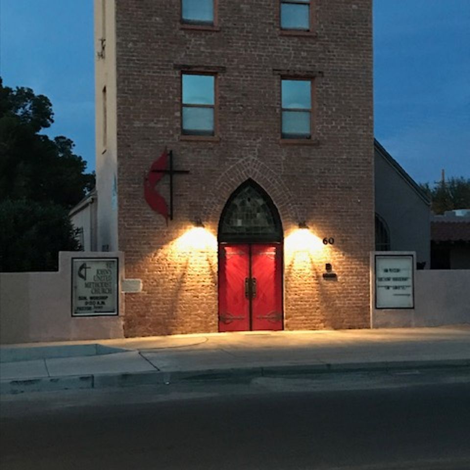 St johns umc tucson in evening