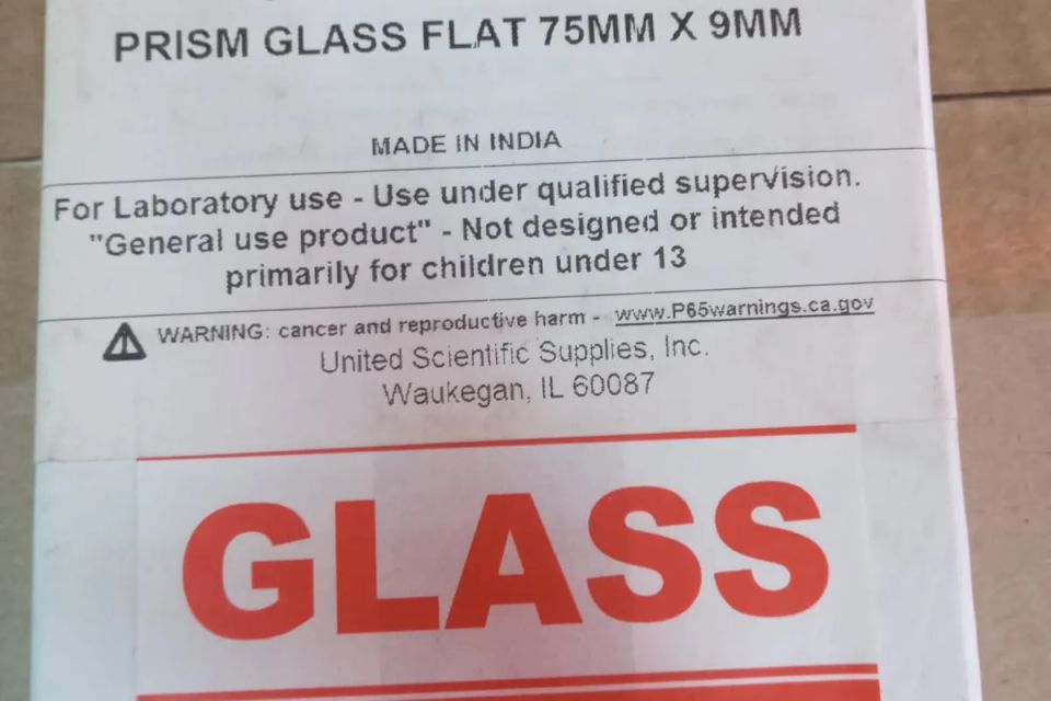 Prism glass flat 75mm x 9mm original