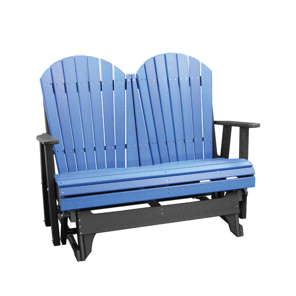 Hlf 4' adirondack glider blue black
