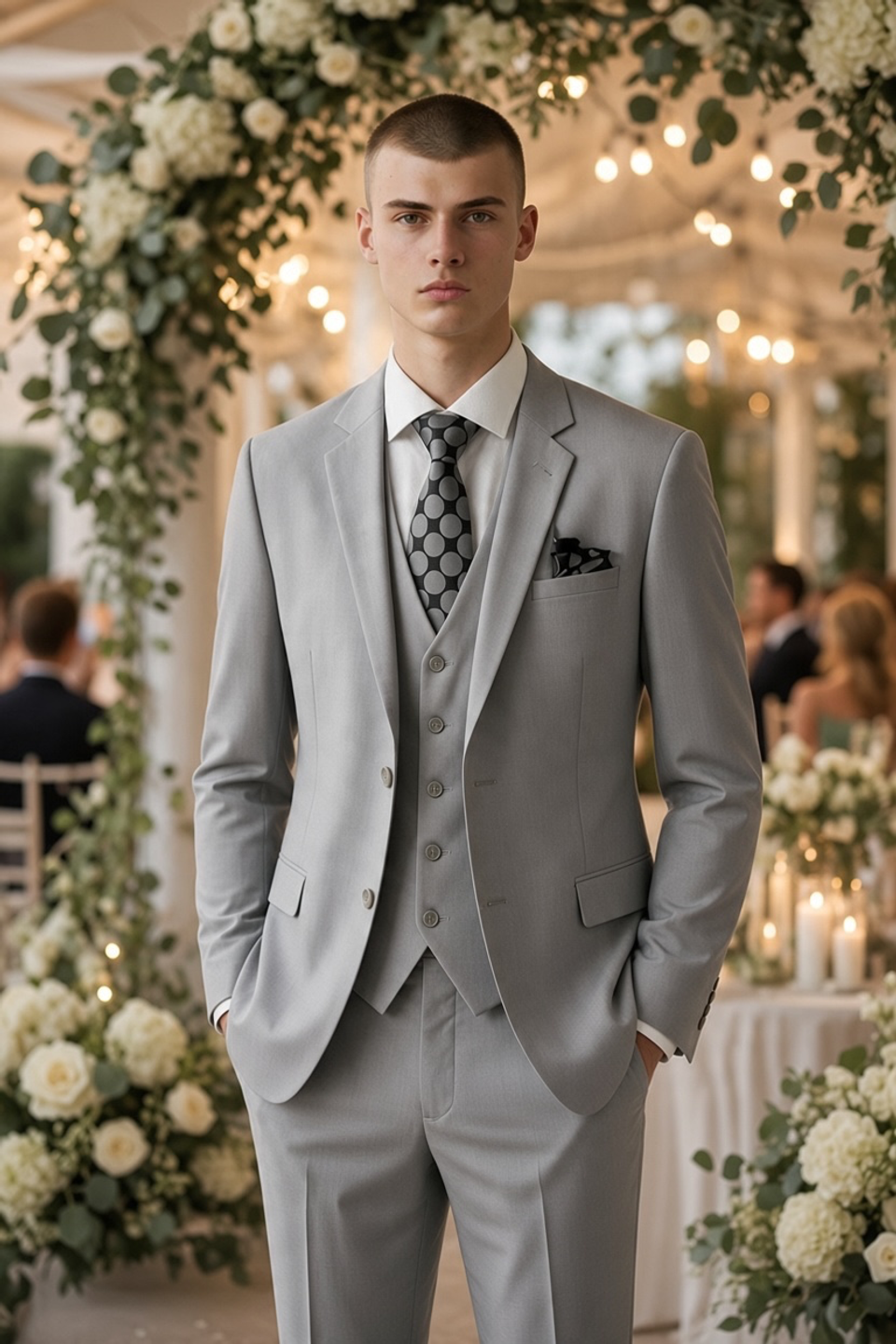 Gray suit