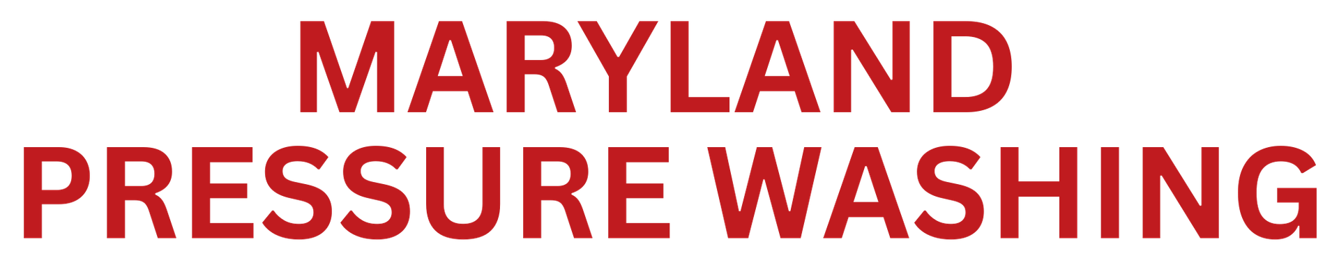 Maryland Pressure Washing