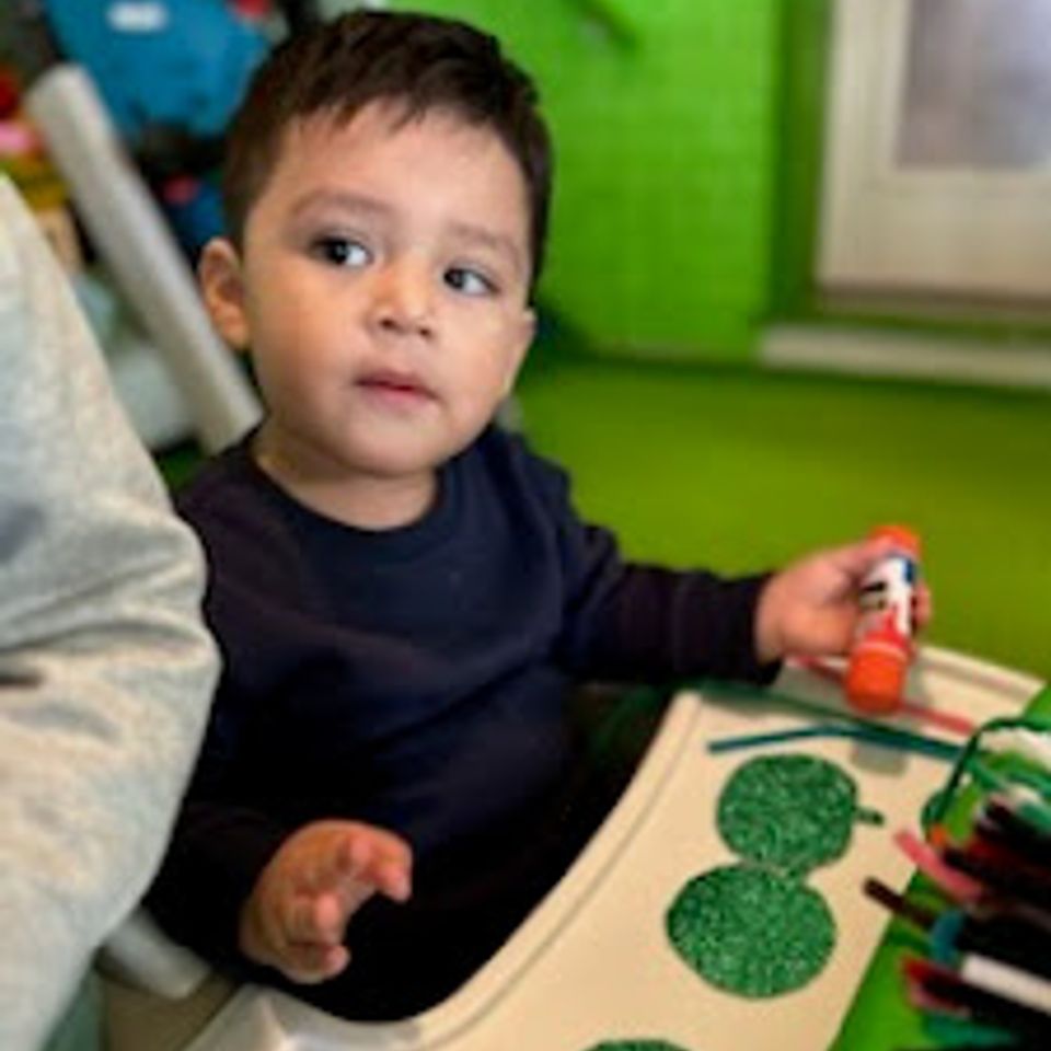 Boy art work brenda's family daycare