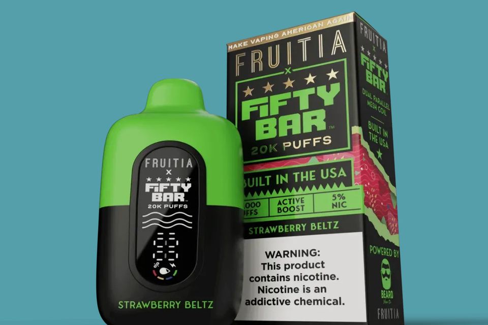 Fifty Bar Fruitia Strawberry Beltz Disposable Vape