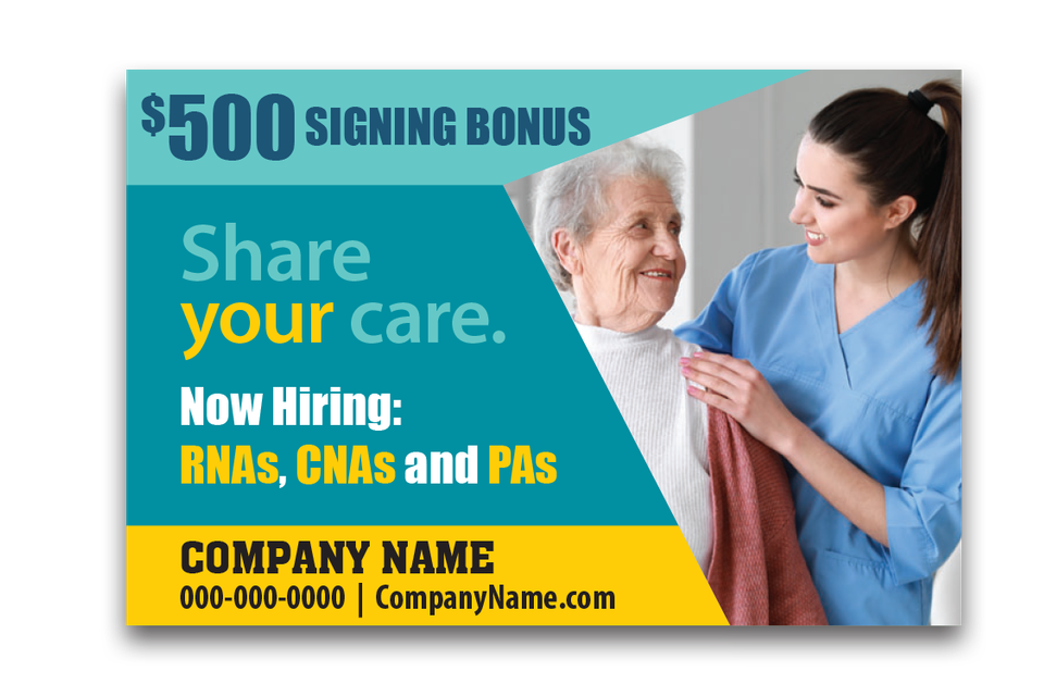 Healthcare sample ad