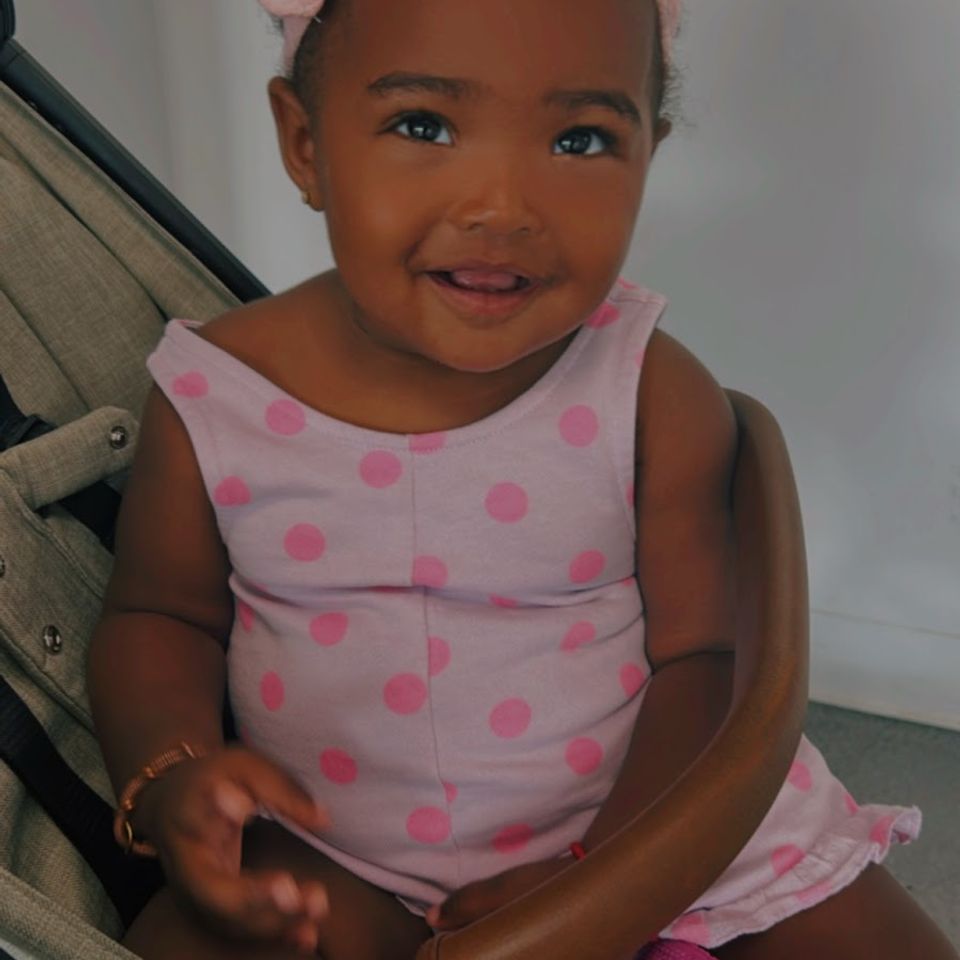 Baby girl in pink