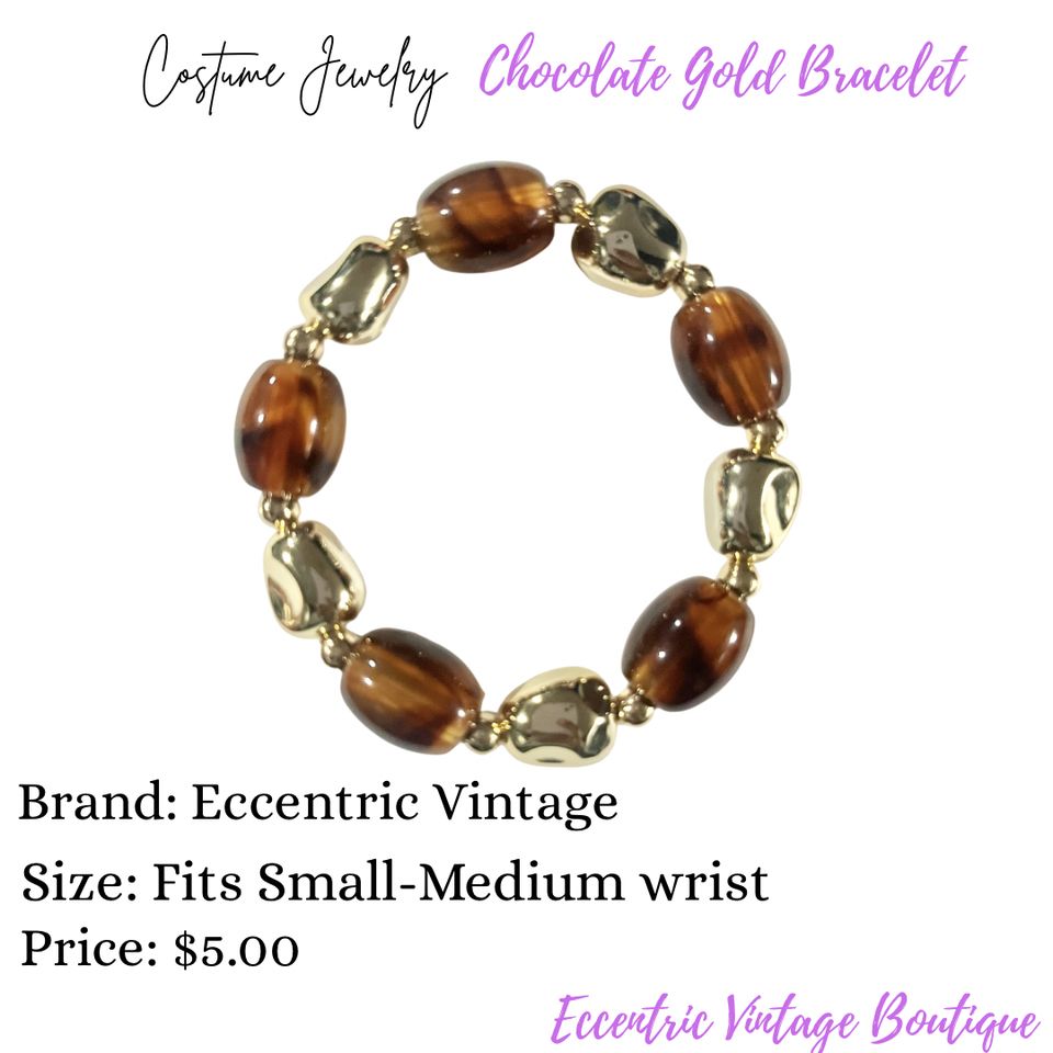 Chocolate gold bracelet