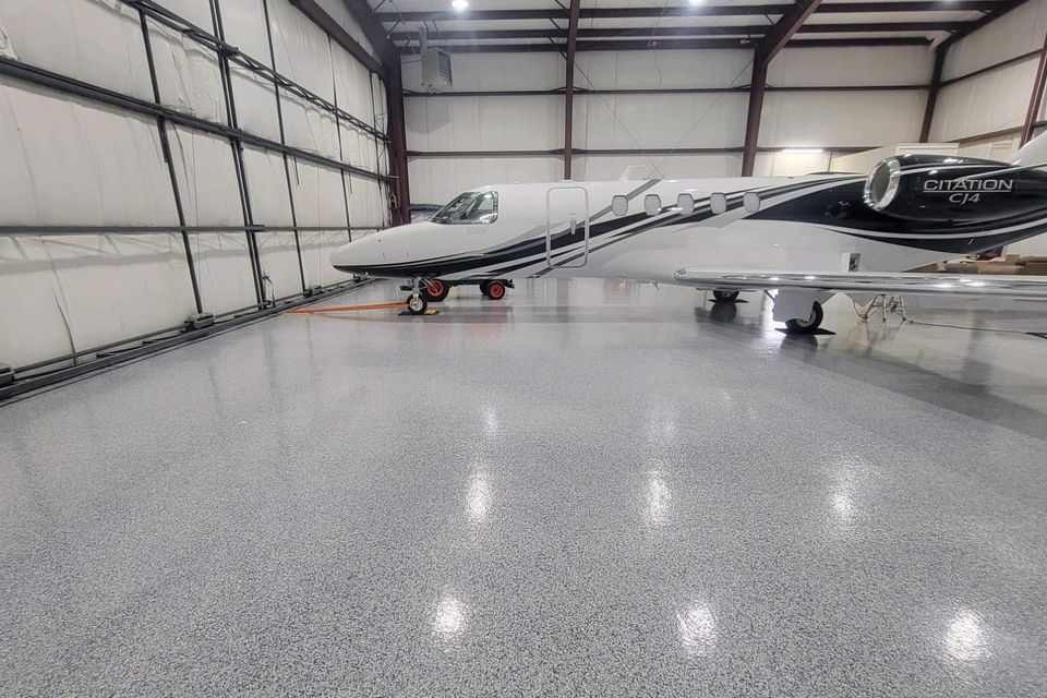 Lifetime floors plane hanger