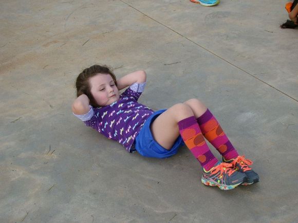 Juniors sit ups