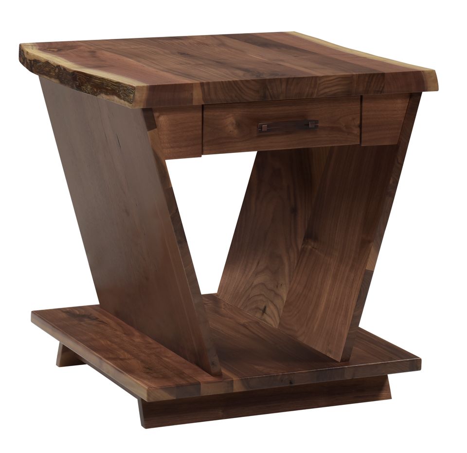 Y t 1402 junction end table flip grain