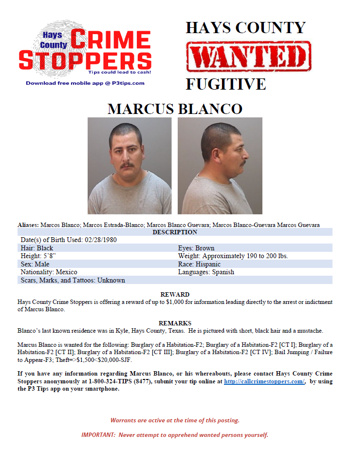 Blanco wanted poster