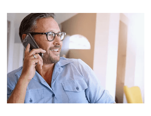 Man on phone