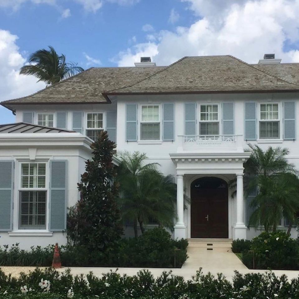Colonial louver installed
