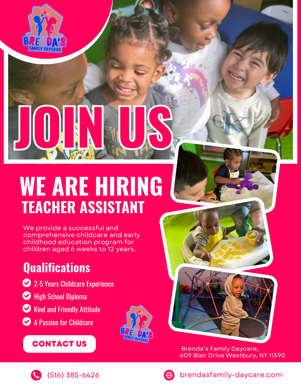 Brendas family daycare flyer website 