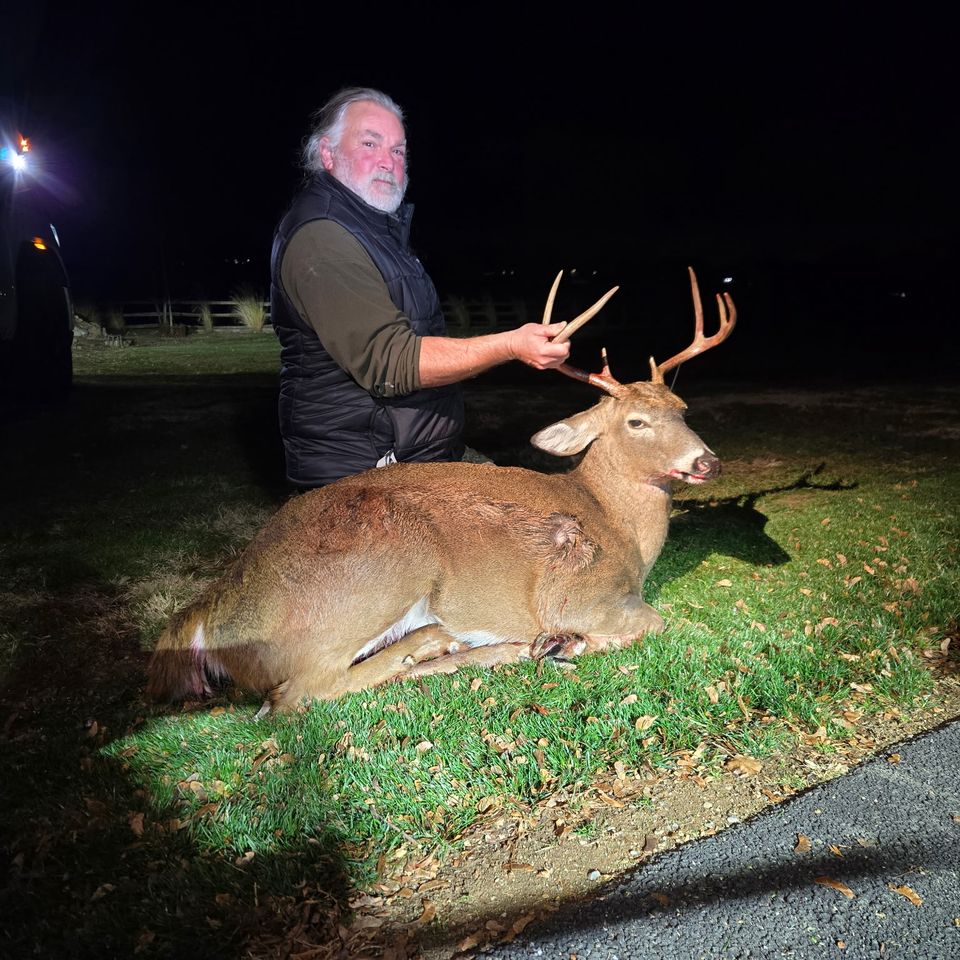 Doug McClung of Pequea, shot this 7-point, 180-lb. field-dressed buck in Martic Township, PA