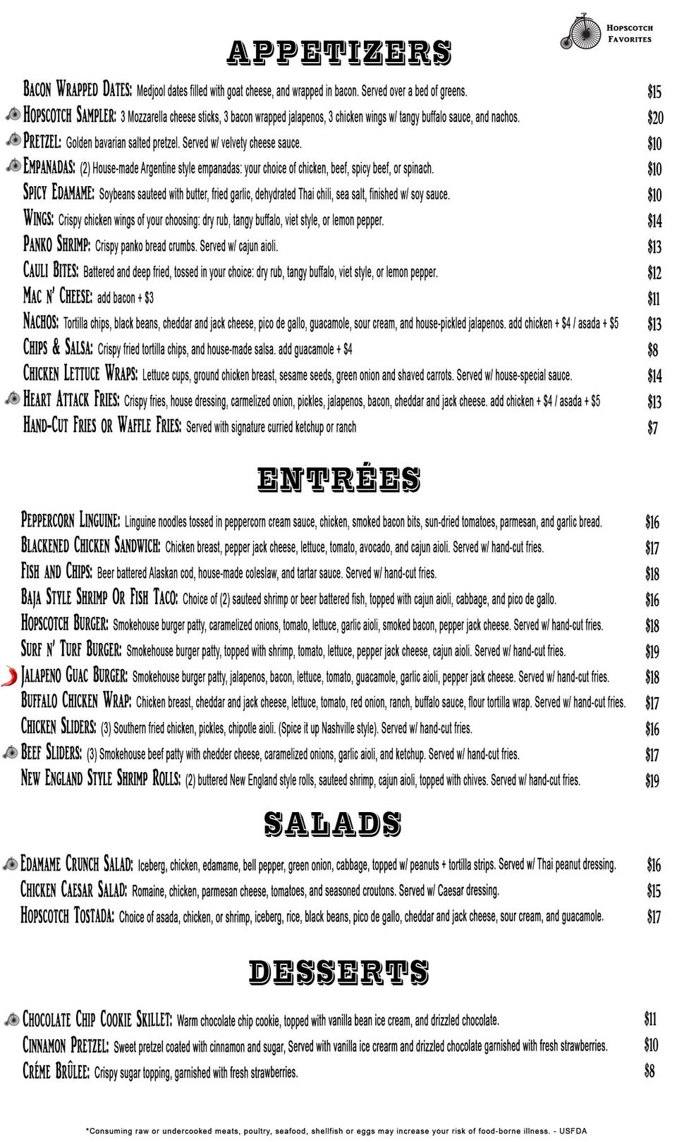 New main food menu 2024 nicole new