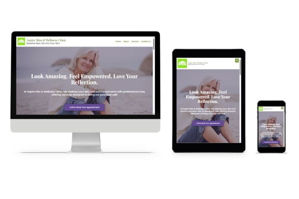 Aspire skin care mockup