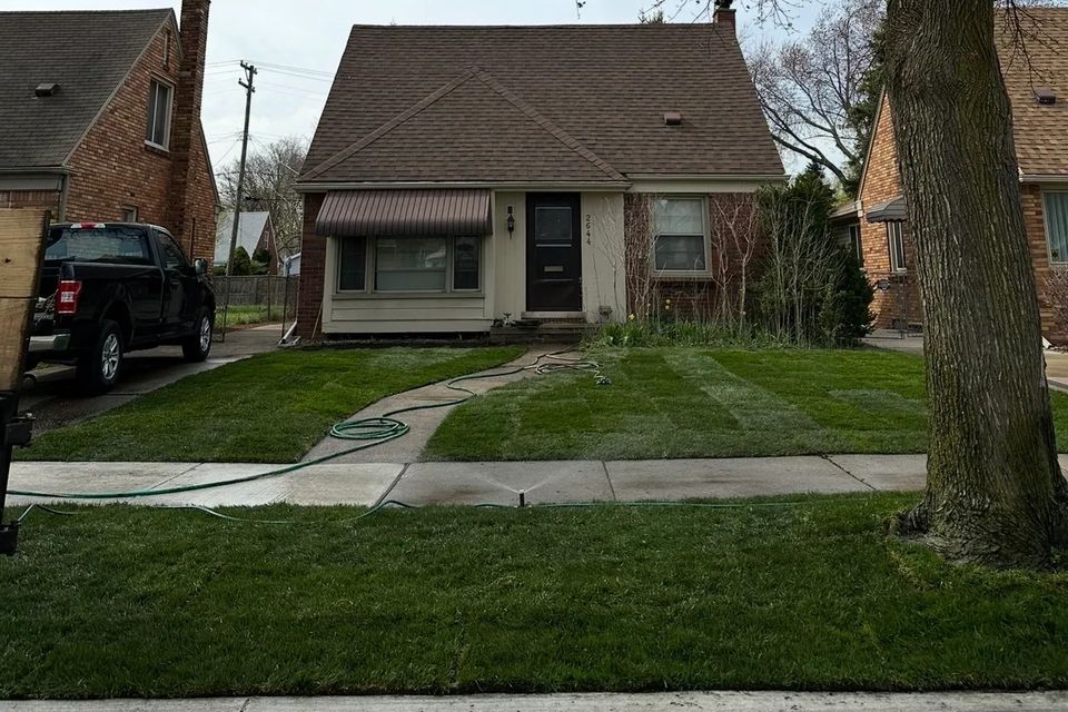 Sod installation done by Vic's Landscaping of Michigan