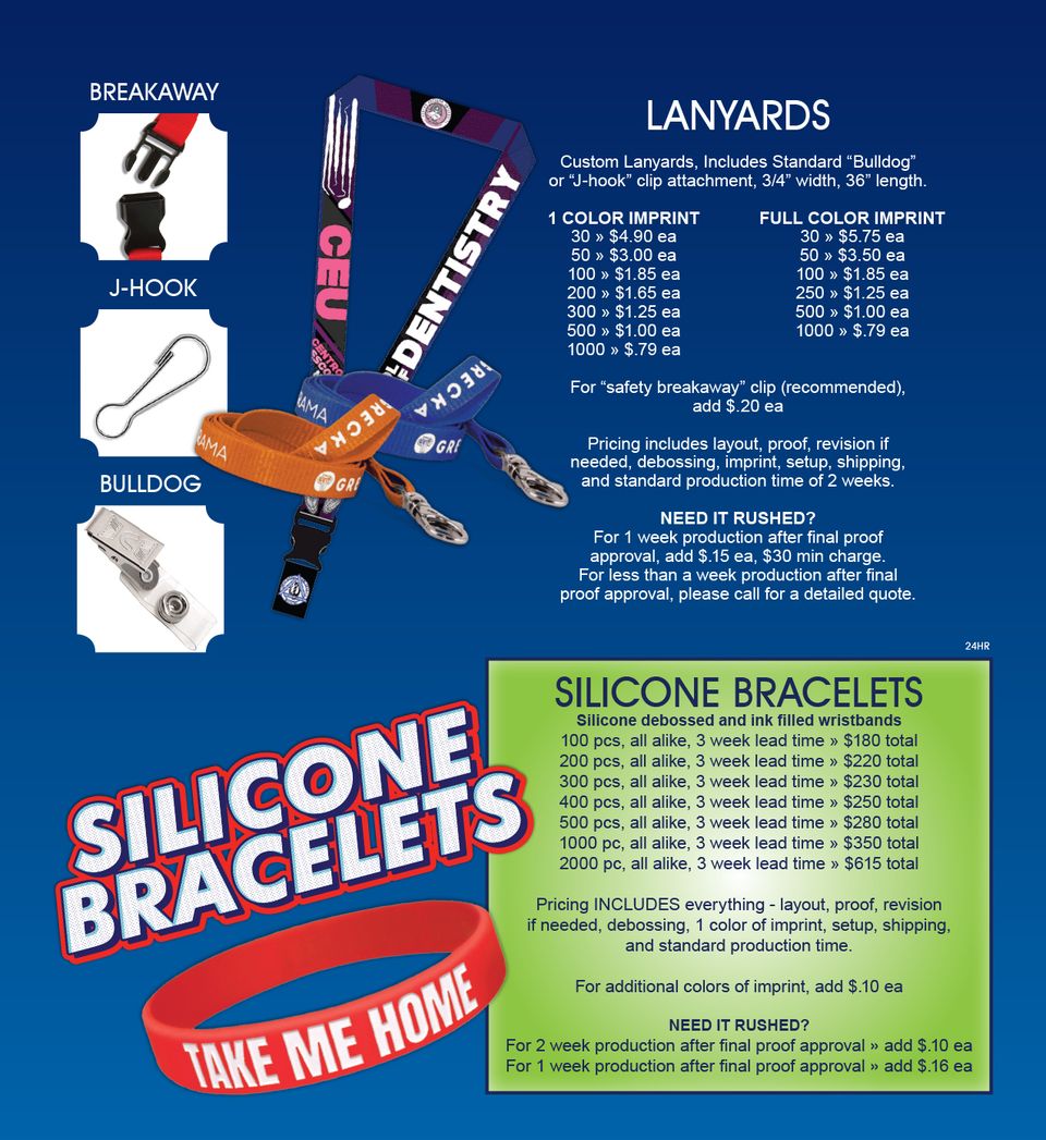 Lanyards   silicone bracelets