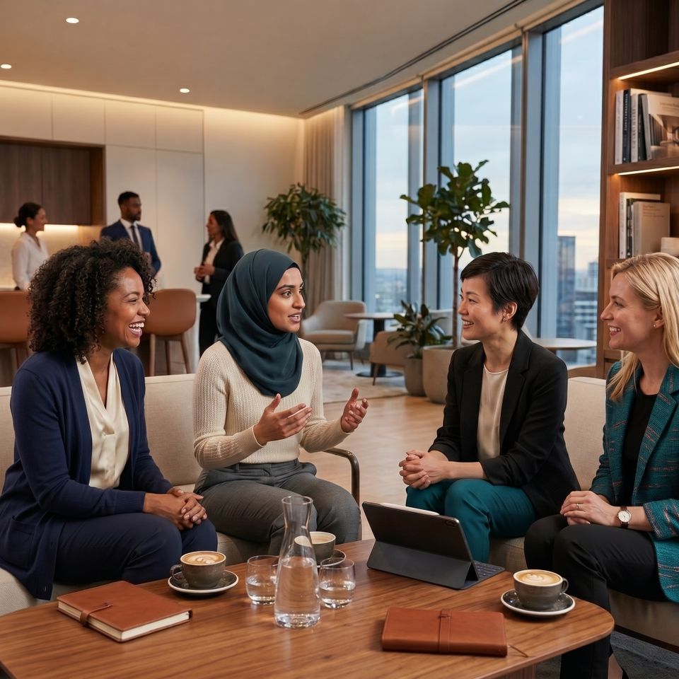 Women conversing in group 2k 202608101922