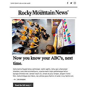 Email layouts template 13  example
