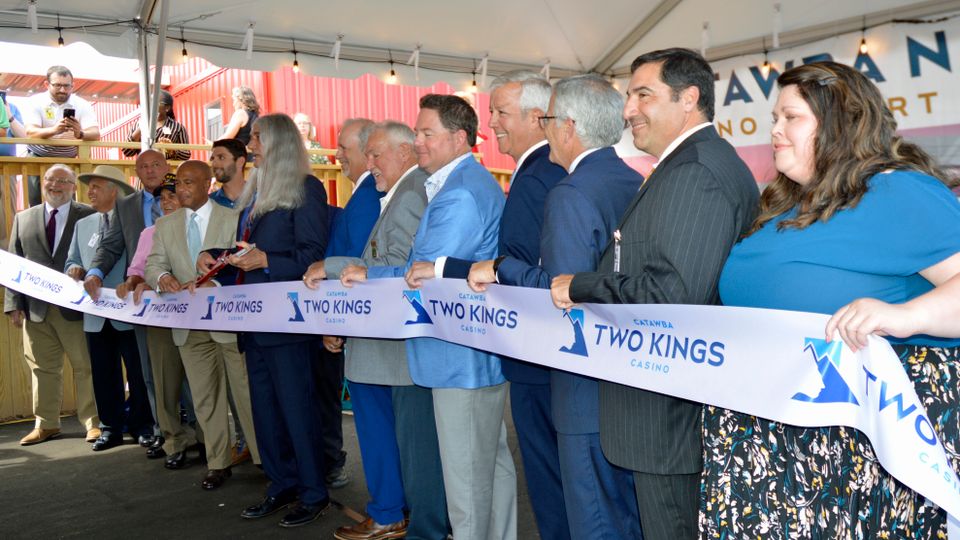 And with the cutting of the ribbon the casino officially opens
