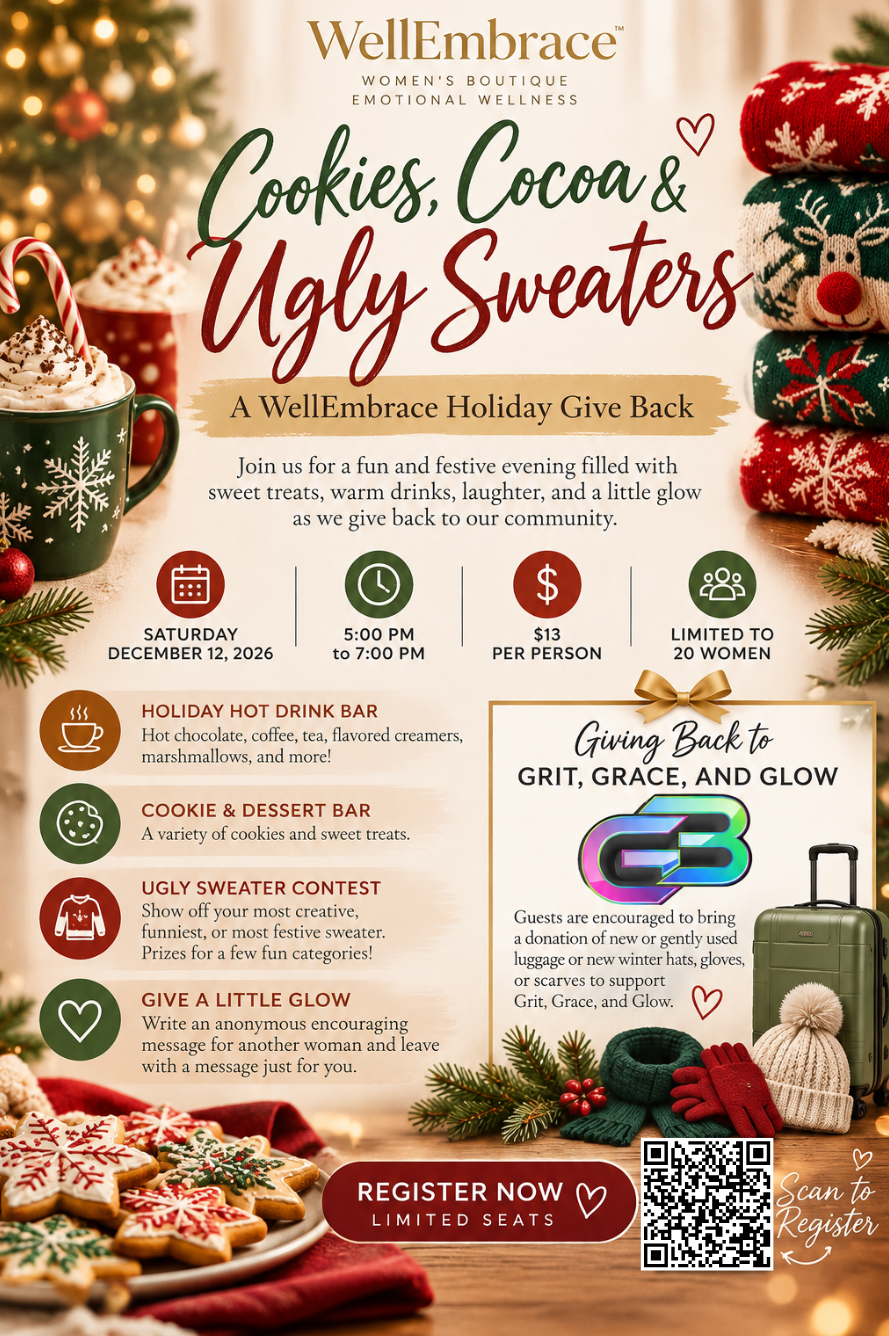 Cookies cocoa and ugly sweaters