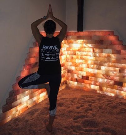 Yoga in salt cave 960x