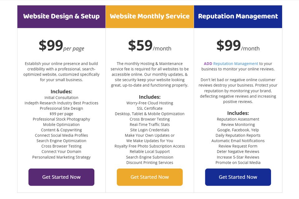 Website pricing