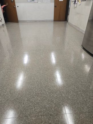 polished and buffed floor
