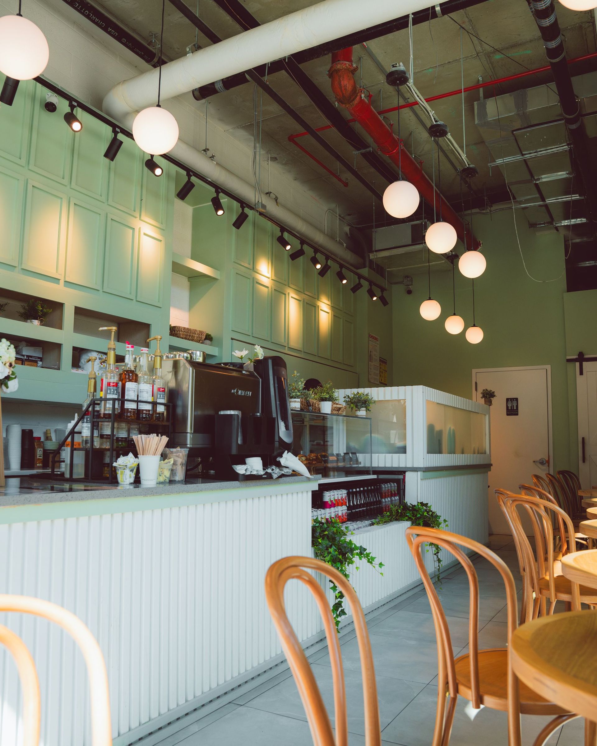 Kofee café buildout in Fort Greene, Brooklyn