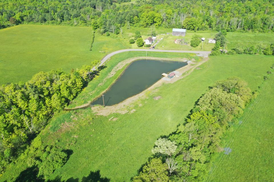 2025 arial drone looking south west full pond