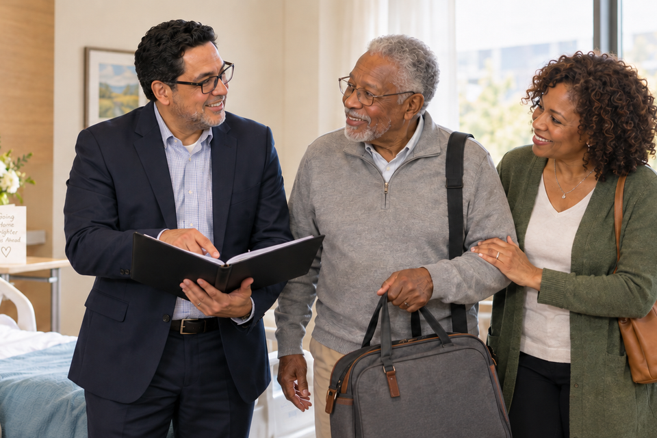 Hospital to home care transition services helping seniors and families coordinate a safe return home