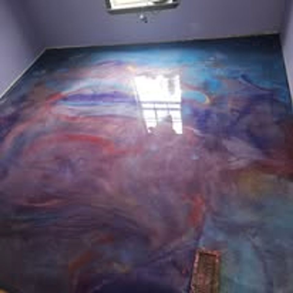 Color apoxy finished