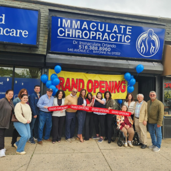 Grand opening of Immaculate Chiropractic in Bayonne, NJ