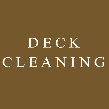 Deck cleaning
