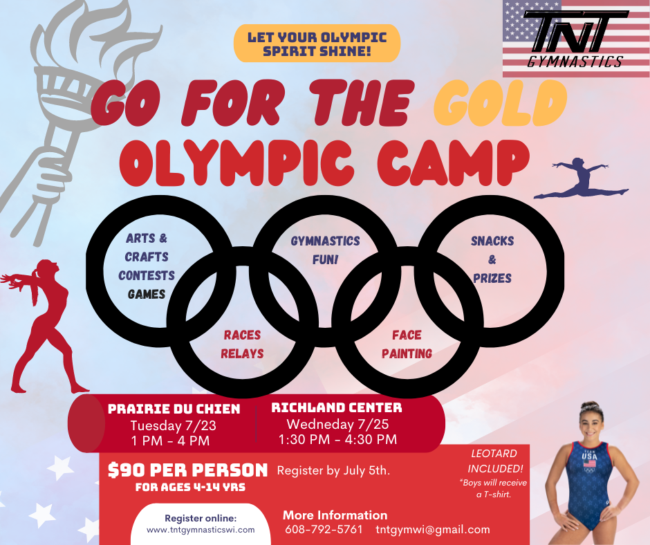 Go for the gold olympic camp (facebook post)